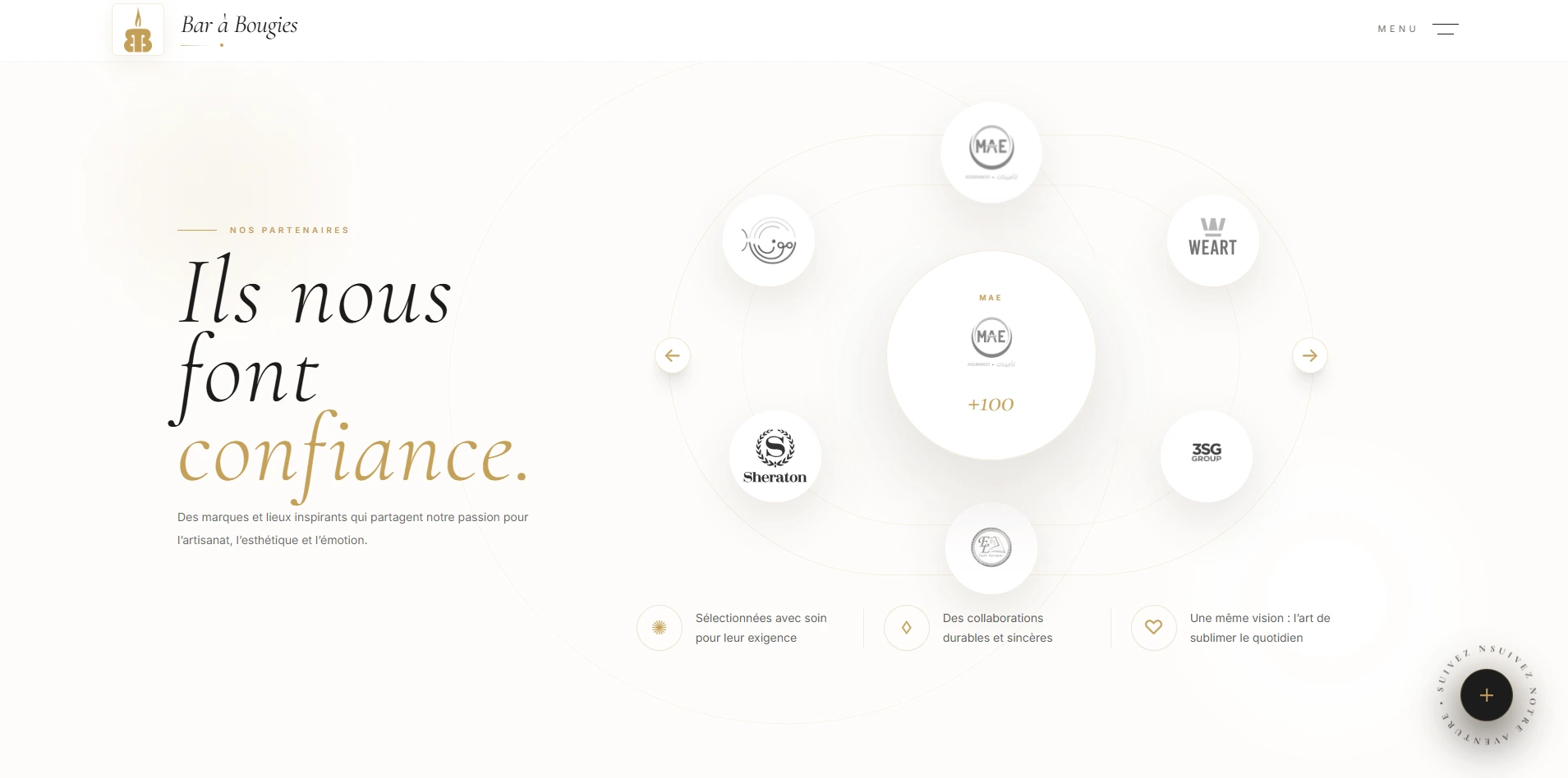 Bar à Bougie - interface UX UI premium 4